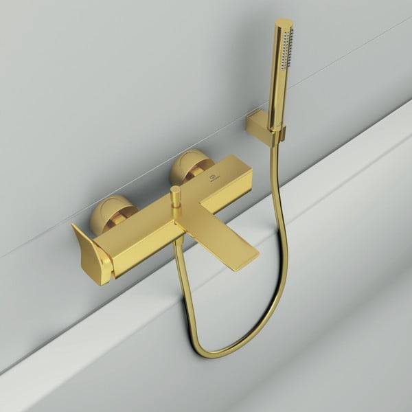 Kovová sprchová hlavica v zlatej farbe IdealRain – Ideal Standard-image-2