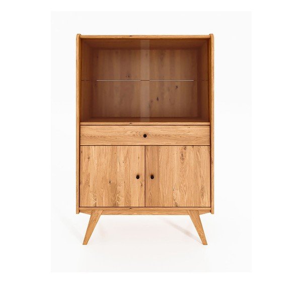 Vitrína z dubového dreva 100x154 cm Retro - The Beds-image-2