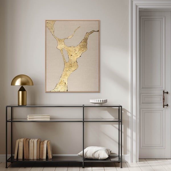 Ručne maľovaný obraz 90x120 cm Wild Horizon Gold – Malerifabrikken-image-1
