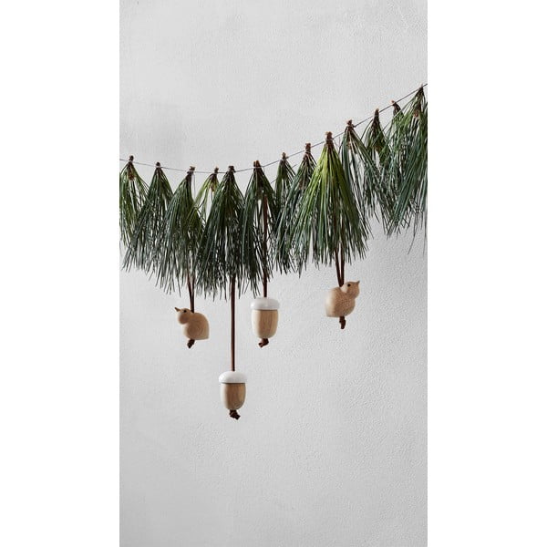 Drevená závesná vianočná dekorácia Kähler Design Nordic Tales-image-1