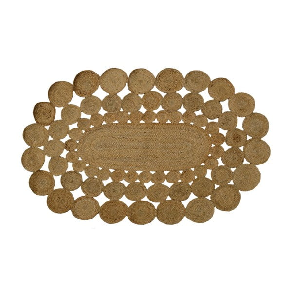 Ručne tkaný jutový koberec Bakero Roberta Jane, 90 × 160 cm