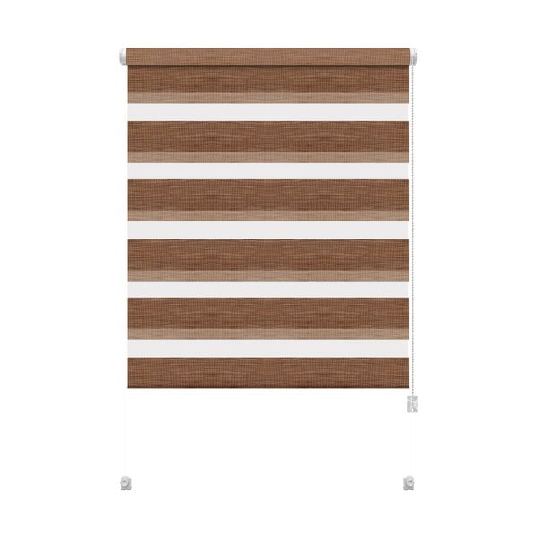 Hnedá roleta deň a noc 97x150 cm Zebra Natur – Gardinia