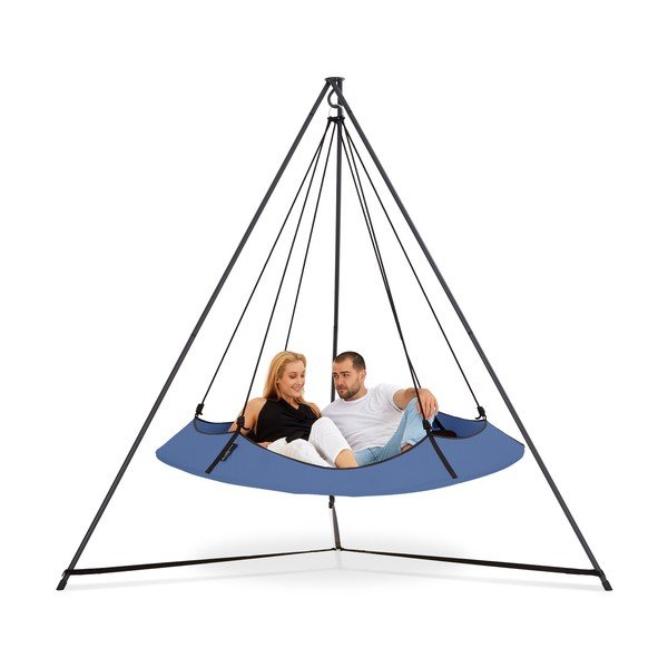Modrá záhradná hojdačka so stojanom - Hangout Pod-image-2