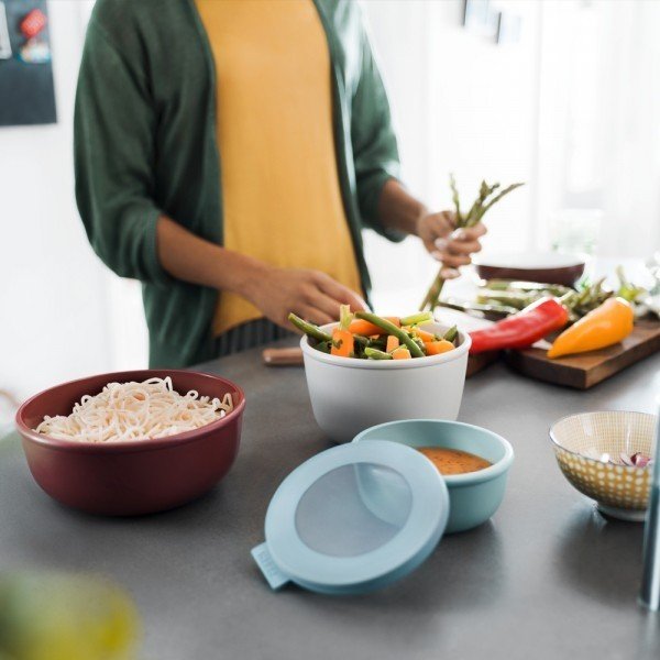 Potravinové škatuľky v súprave 3 ks Nordic black – Mepal-image-1