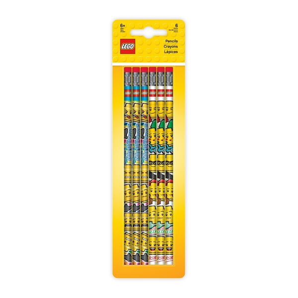 Sada 6 grafitových ceruziek s gumou LEGO®