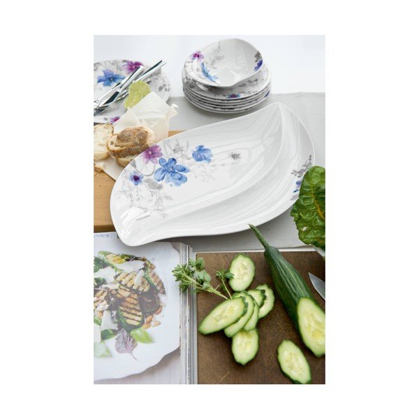 Servírovací porcelánový podnos s motívom kvetín Villeroy & Boch Mariefleur Serve, 50 x 30 cm-image-1
