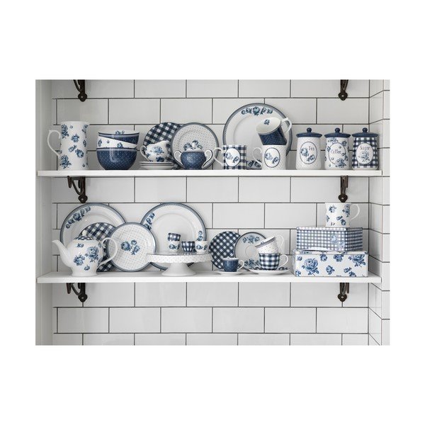 Porcelánový hrnček s tanierikom Creative Tops Vintage Indigo, 200 ml-image-3