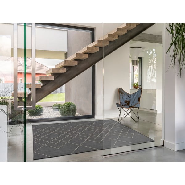 Sivý vonkajší koberec Universal Hibis, 135 x 190 cm-image-1