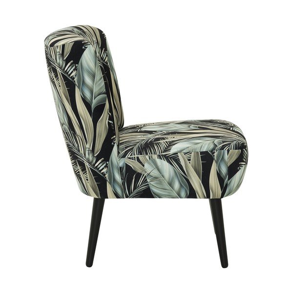 Čierno-zelené kreslo Max Winzer Fiona Carribean-image-3