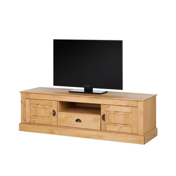 Prírodná TV komoda z borovicového dreva Støraa Tommy-image-1