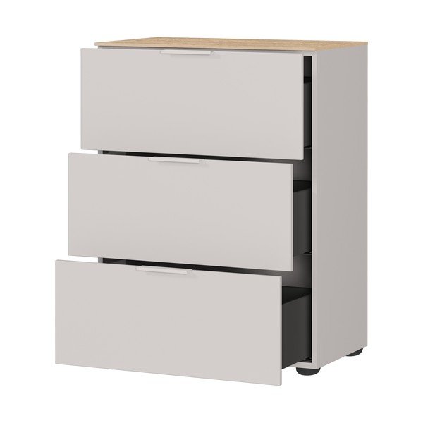 Krémovobiela matná skrinka 68x98x40 cm Savoca – Germania-image-3