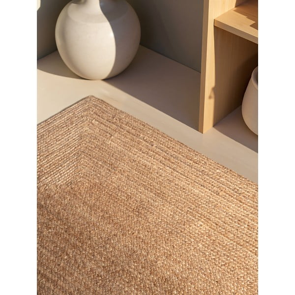 Obojstranný/ručne tkaný jutový koberec v prírodnej farbe 160x230 cm Sharmila Natural Brown – Hanse Home-image-3