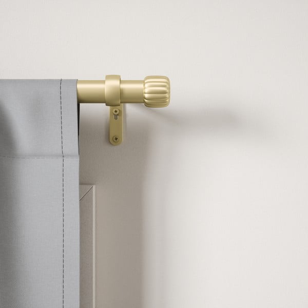 Matne zlatá oceľová roztiahnuteľná garniža 168 - 305 cm Cleo – Umbra-image-1