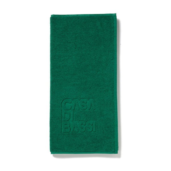 Smaragdovozelená kúpeľňová predložka z bavlny Casa Di Bassi, 50 × 70 cm