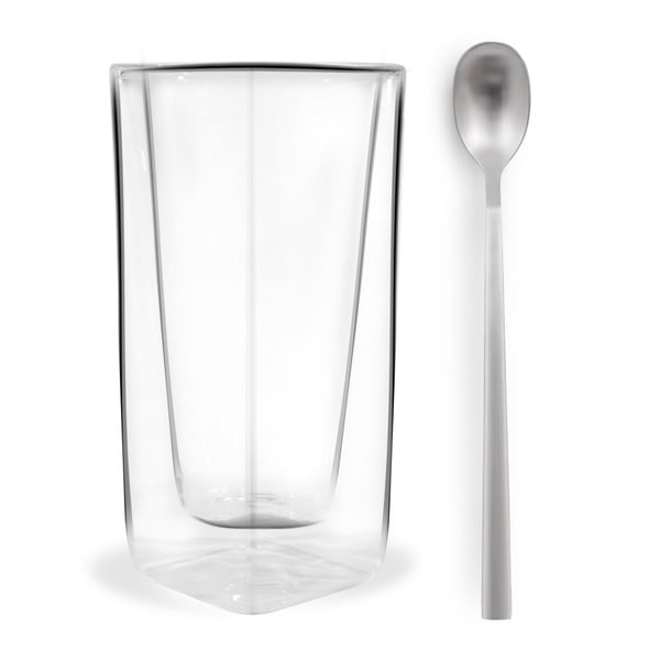 Dvojitý pohár s miešadlom Vialli Design Vita, 300 ml