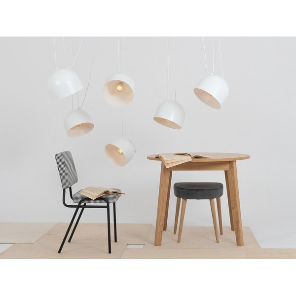 Biele závesné svietidlo s kovovým tienidlom 250x250 cm Popo - CustomForm-image-4