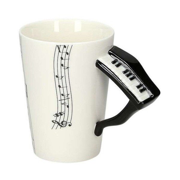 Porcelánový hrnček Gift Republic Piano