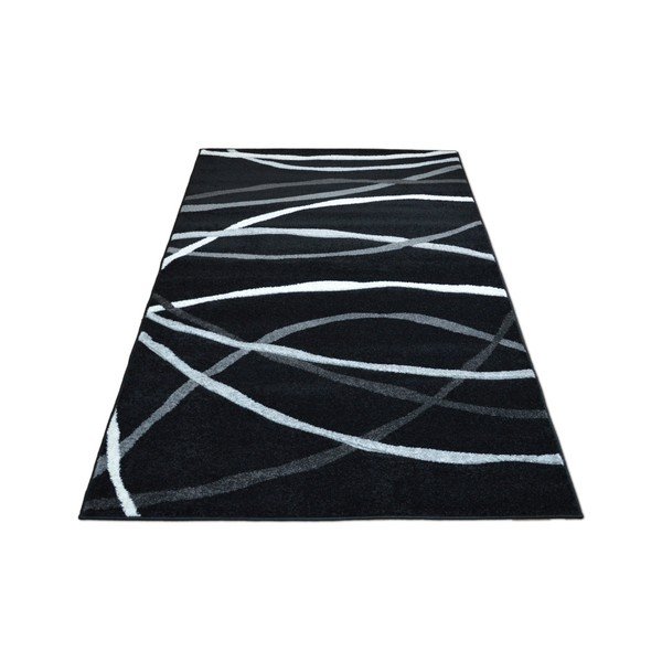 Koberec Webtappeti Intarsio Ola Negra, 140 × 200 cm-image-1