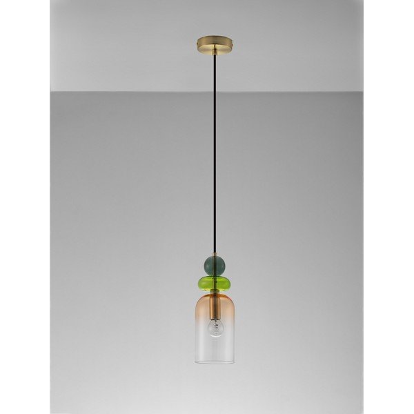 Sklenené závesné svietidlo v zlatej farbe ø 11 cm Murano – Nova Luce-image-4