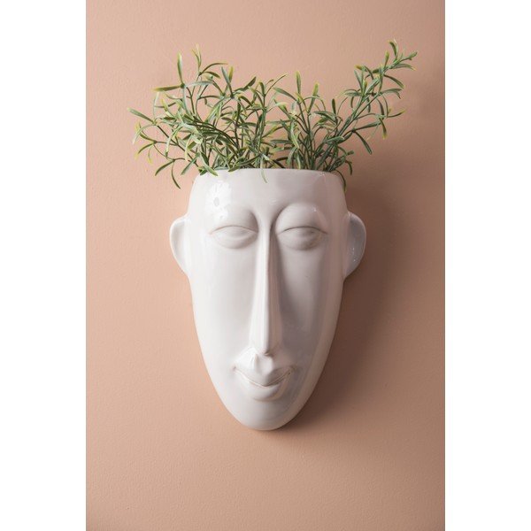 Sivý nástenný kvetináč PT LIVING Mask, 17,5 x 22,4 cm-image-1