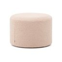 Svetloružový taburet z textílie buklé Kaeli – Kave Home