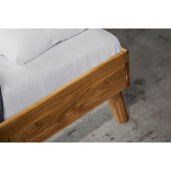 Dvojlôžková posteľ z dubového dreva 140x200 cm Greg 3 - The Beds-image-4