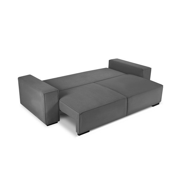 Tmavosivá menčestrová rozkladacia pohovka Mazzini Sofas Azalea-image-4