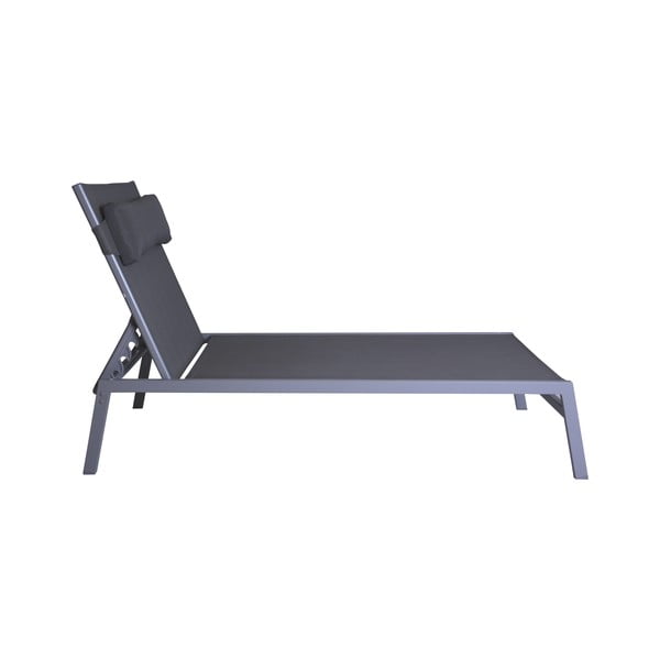 Sivé kovové záhradné ležadlo v súprave 2 ks Bari - Rojaplast-image-1