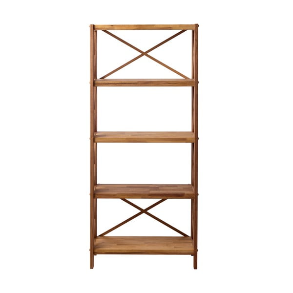 Regál z dubového dreva v prírodnej farbe 70x161 cm X-Shelf – Unique Furniture
