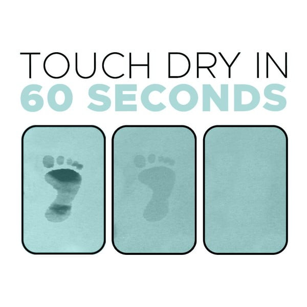 Svetlomodrá kúpeľňová predložka z kremeliny 39x60 cm Terrazzo – Artsy Doormats-image-4