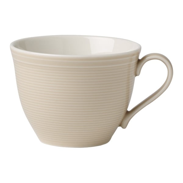 Bielo-béžová porcelánová šálka na kávu Like by Villeroy & Boch, 0,25 l
