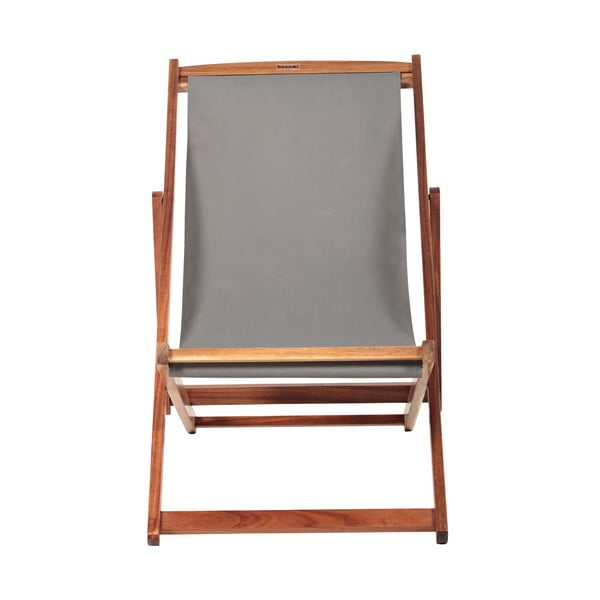 Sivé/v prírodnej farbe drevené záhradné ležadlo Dionysus – Bonami Essentials-image-2