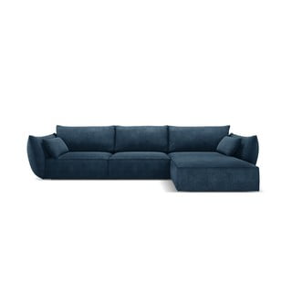 Tmavomodrá rohová pohovka (pravý roh) Vanda - Mazzini Sofas