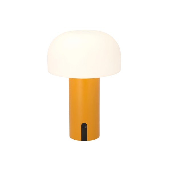 Biela/oranžová LED stolová lampa (výška 22,5 cm) Styles – Villa Collection-image-1