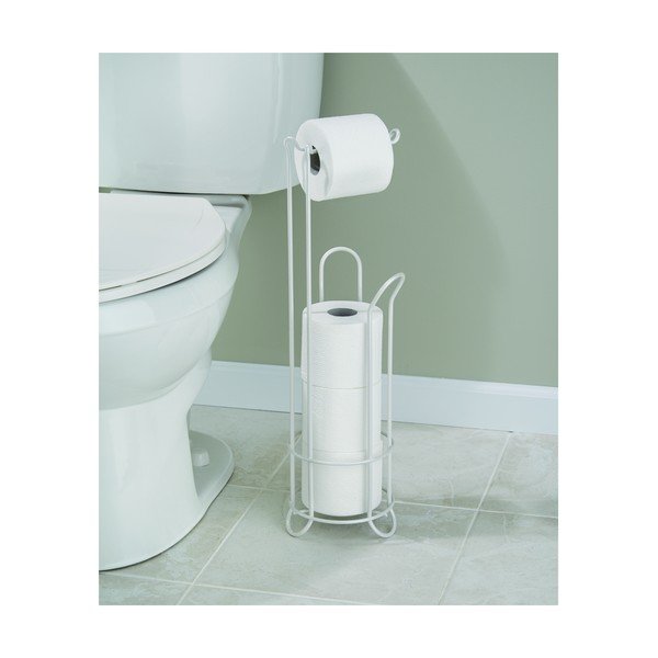 Biely oceľový stojan na toaletný papier Classico – iDesign-image-3