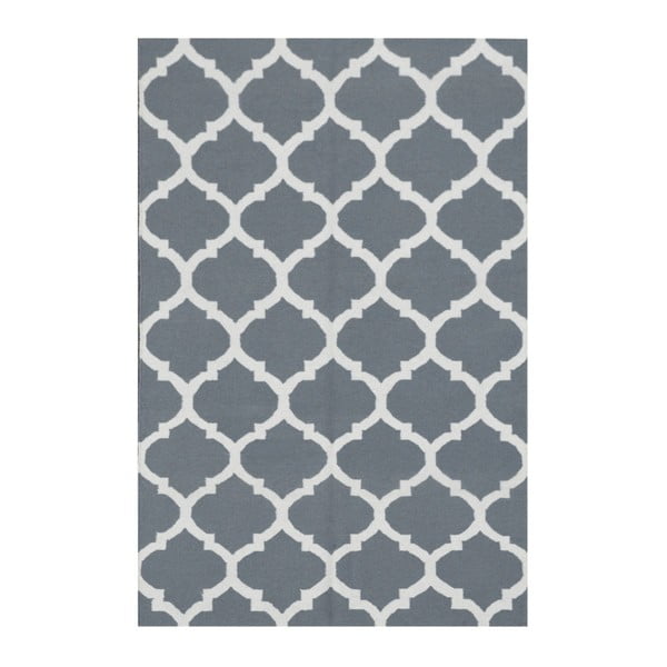 Sivý vlnený koberec Julia, 300x200cm