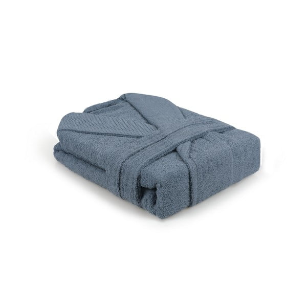 Modrý bavlnený župan veľkosť XL Cappa – Foutastic-image-2