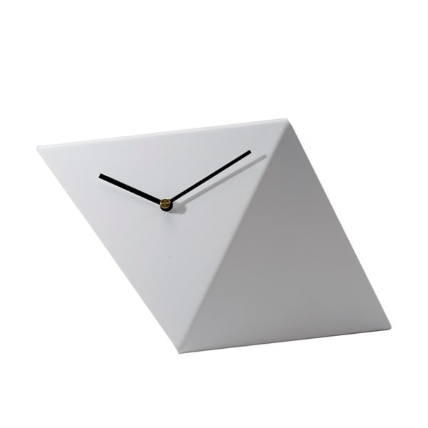 Stolné hodiny Clock 25 cm, biele