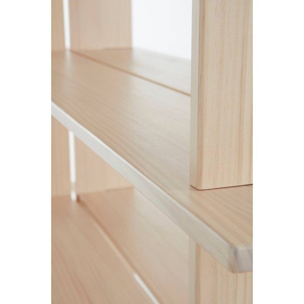 Regál z borovicového dreva v prírodnej farbe 140x180x40 cm Tottori – Jotex-image-4
