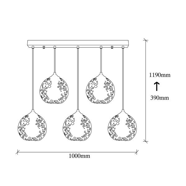 Čierne závesné svietidlo ø 17 cm Fellini – Opviq lights-image-4