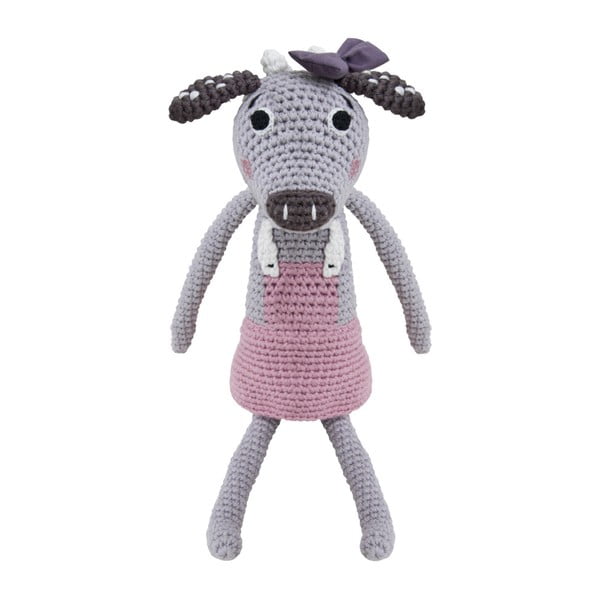 Pletená detská hračka Sebra Crochet Animal Cow Clara