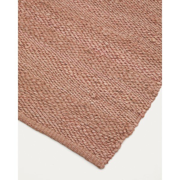 Jutový vonkajší koberec v lososovej farbe 160x230 cm Sallova – Kave Home-image-4