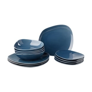 12-dielna svetlomodrá porcelánová sada riadu Like by Villeroy & Boch Group