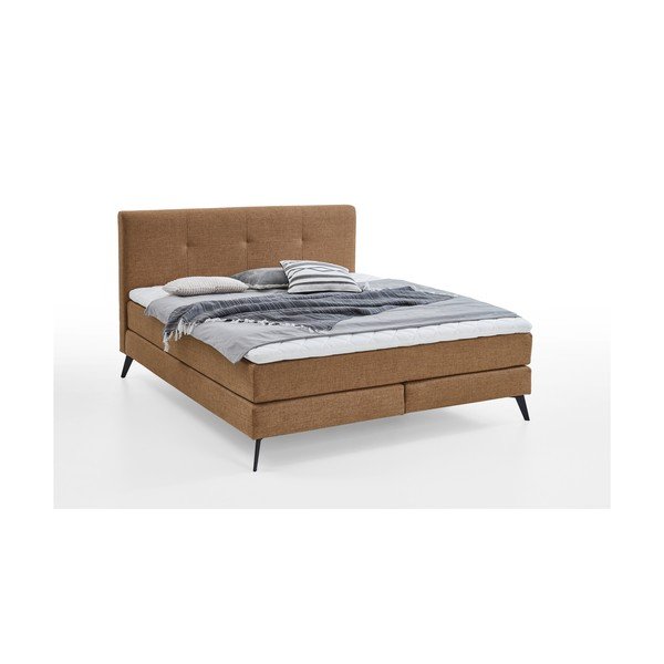 Hnedá boxspring posteľ 180x200 cm ANCONA – Meise Möbel-image-4