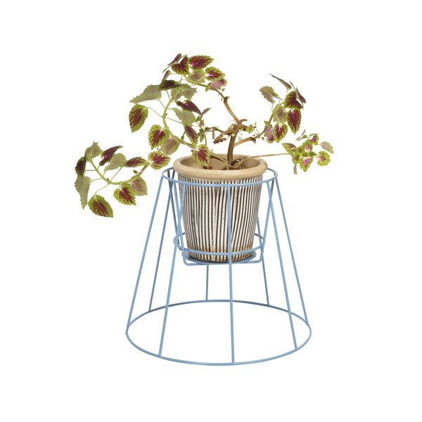 Modrý stojan na kvetináče OK Design Cibele, výška 30 cm-image-1