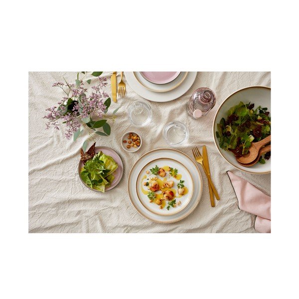 Ružový/sivý dezertný kameninový tanier ø 17 cm Gastro Grey/Light Pink – Bitz-image-4