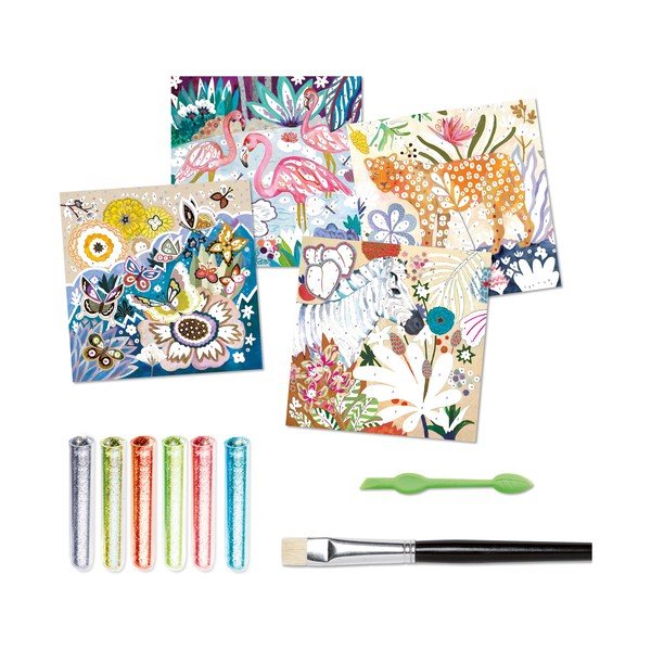 Výtvarný set na pieskovanie Djeco Tropical Animals-image-2