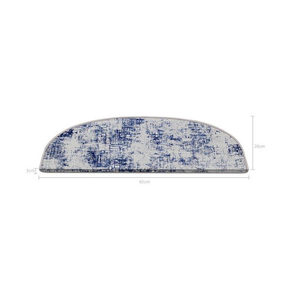 Modré nášľapy na schody v súprave 16 ks 20x65 cm Digital City – Vitaus-image-2