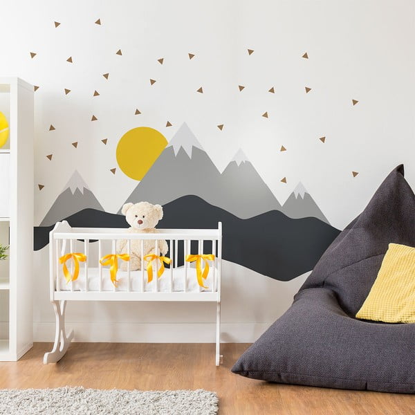 Nástenná samolepka Ambiance Giant Kid Sticker Scandinavian Mountains Nordika-image-4