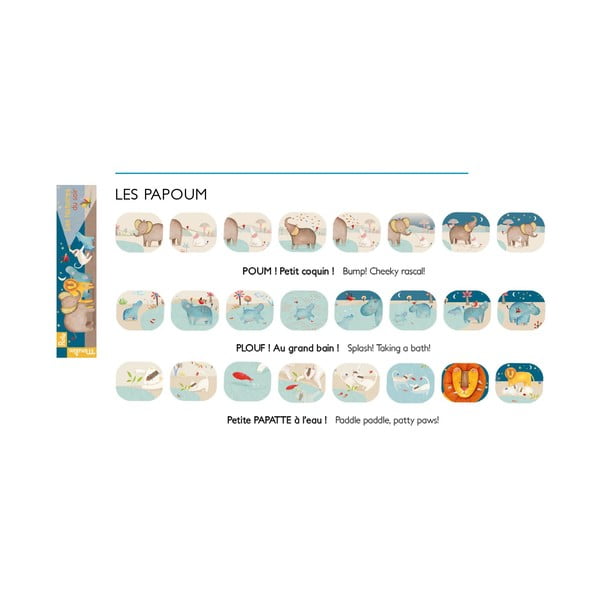 Premietacie rozprávky na stenu Moulin Roty Zvieratká z džungle-image-1